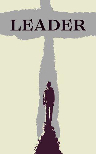 Orange Colored Boy Silhouette Illustrated Leader Themed Book Cover.jpg